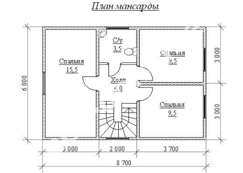 Проект дома 6 5 на 11