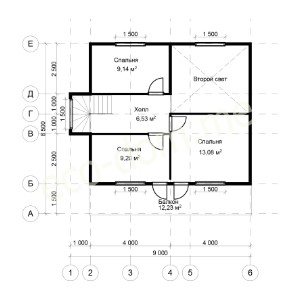 Проект дома из бруса № 157