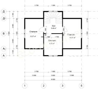 Проект дома из бруса № 172