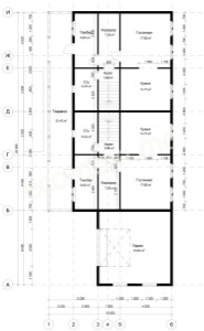 Проект дома из бруса № 176