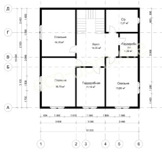 Проект дома из бруса № 192