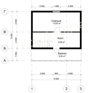 Проект дома из бруса № 195