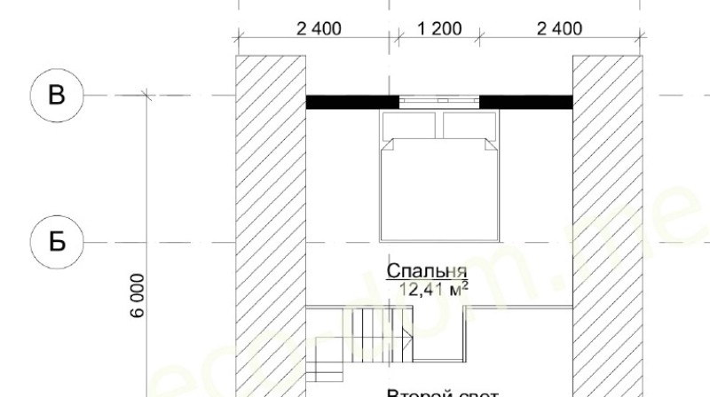 А фрейм дом-шалаш 6х6 м № ДШ-01