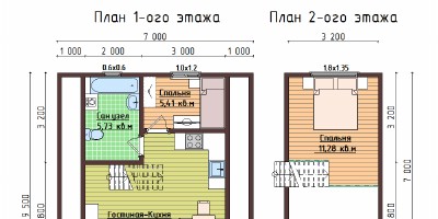 А фрейм дом-шалаш 6х6 м № 09