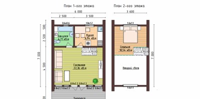 А фрейм дом-шалаш 6х6 м № 15