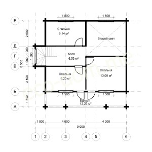 Проект элитного дома 8,5х9 № ЭД-103