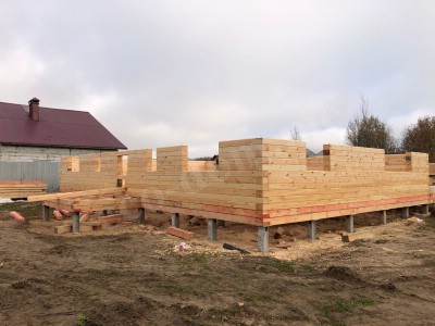 Дом из бревна под ключ в Самаре