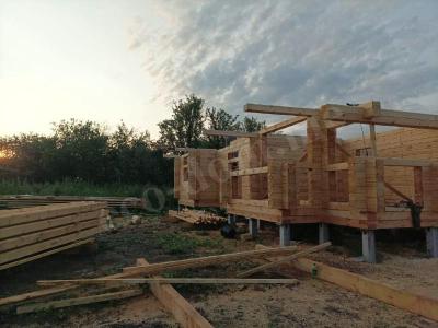 Дом из клееного бруса под ключ в Гатчине