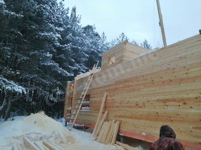 Дом из клееного бруса под в Астрахани