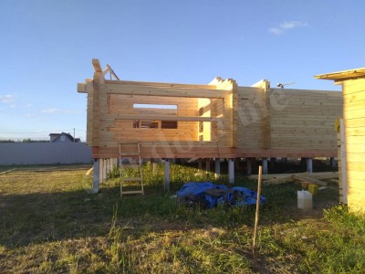 Строительство домов под усадку в Чайковском