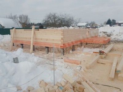 Дом из бревна под ключ в Губкине