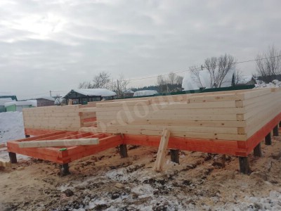 Дом из бревна под ключ в Губкине