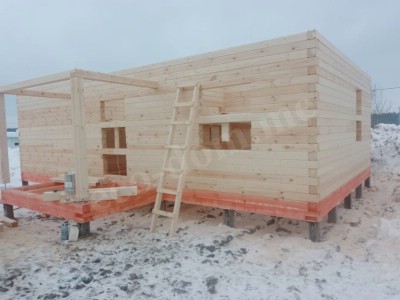 Дом из бревна под ключ в Губкине