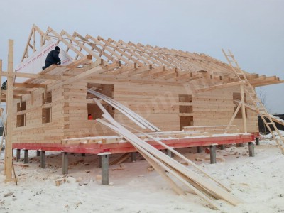 Дом из клееного бруса под ключ в Геленджике