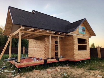 Строительство домов под усадку в Выборге