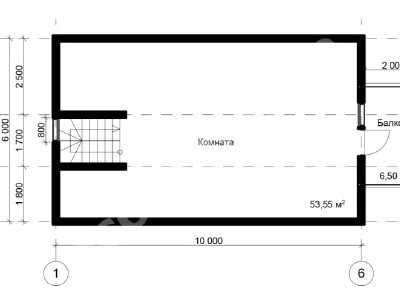 Проект дома из бруса 9х10 № ДБ-89