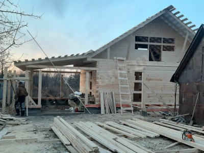 Строительство домов под усадку в Жуковском