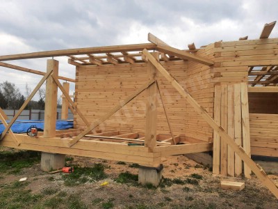 Строительство домов под усадку в Можге