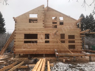 Дом из бревна под ключ в Нижнекамске