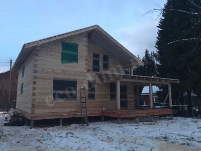Дом из бревна под ключ в Нижнекамске